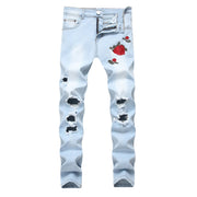 Embroidered Stretch Jeans for Men Frugal Finds Galore