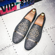Men's Diamond Rhinestones Loafers Frugal Finds Galore