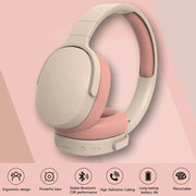 Foldable Wireless Bluetooth 5.1 Noise-Canceling Headphones Frugal Finds Galore