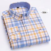 Men's Long-sleeved Cotton Shirt Business Casual Slim-fitting Shirt Frugal Finds Galore