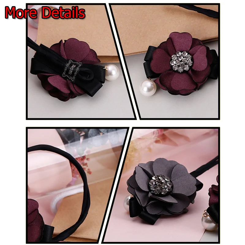 Elegant Rhinestone Hair Bun Maker