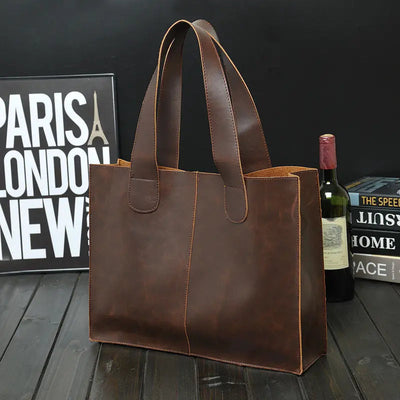 Men's Retro Portable Business Casual Briefcase Frugal Finds Galore