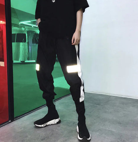 Reflective Joggers for Men - Trendy Hip Hop Style Frugal Finds Galore