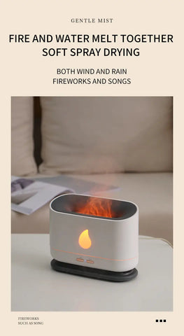 Flame Humidifier with Aromatherapy & Ambient Lighting Frugal Finds Galore