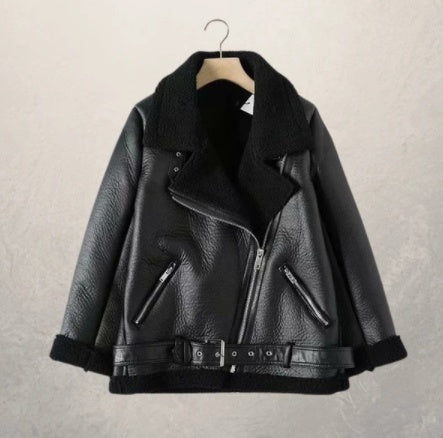 Women's motorcycle jacket leather jacket Frugal Finds Galore