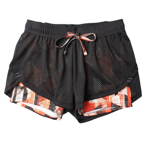 Women's Yoga Fitness Shorts: Elastic Running Leggings with Breathable Mesh Panels Frugal Finds Galore