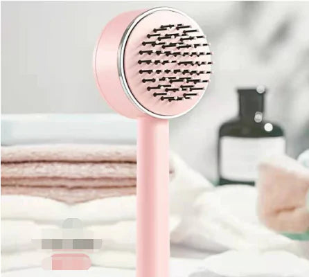 One-key Self-cleaning Fine Teeth Hair Brush