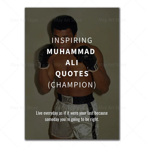 Inspirational Boxing Quote Canvas Wall Art Frugal Finds Galore