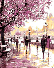 Digital Oil Painting - DIY Cherry Blossom Art Frugal Finds Galore