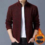 Winter Men Sweater Coat Thick And Velvet Frugal Finds Galore