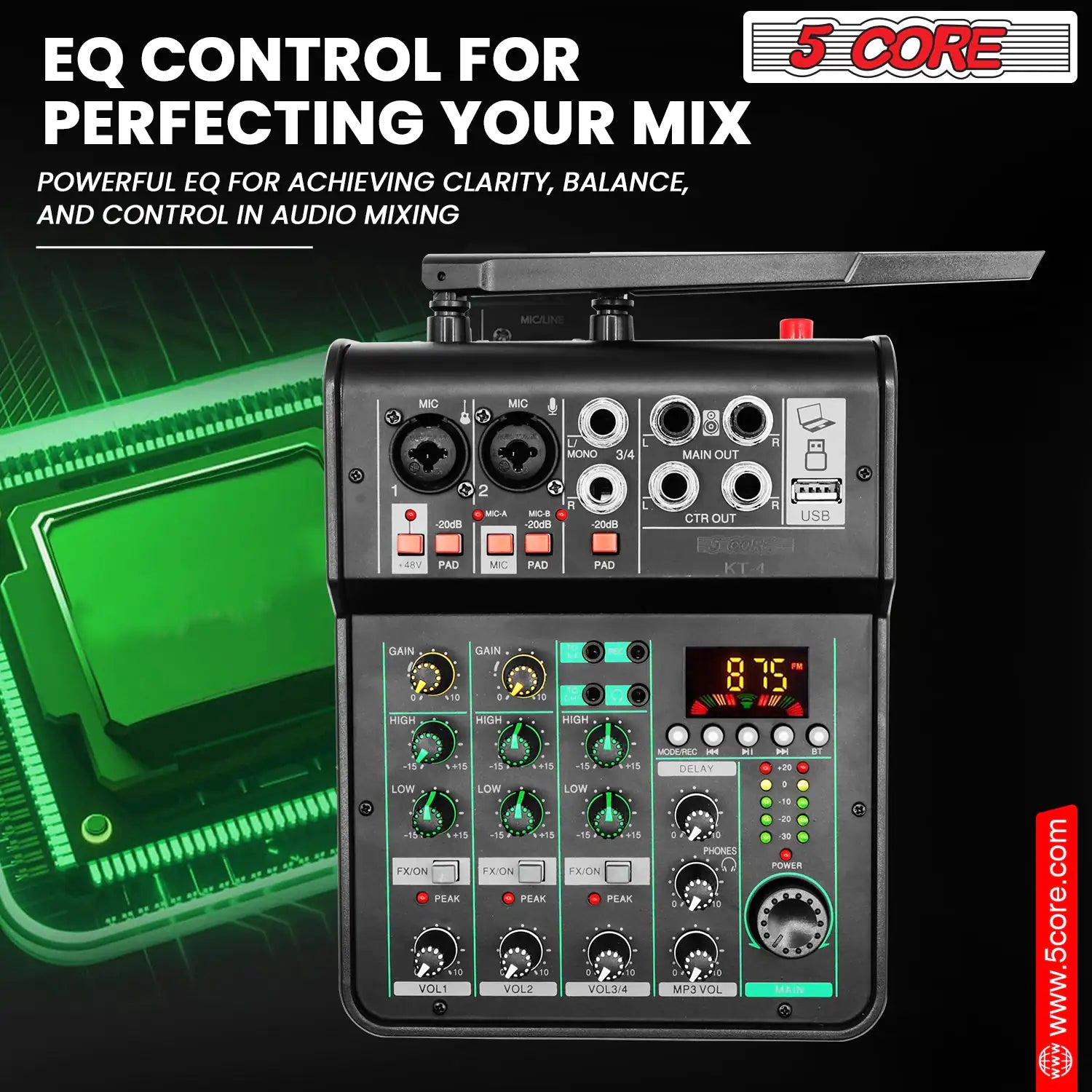 5Core Audio Mixer Sound Board