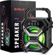 Portable Wireless Bluetooth Speaker with TWS Function - Rechargeable Bluetooth Speaker - LES flashing Lights Frugal Finds Galore
