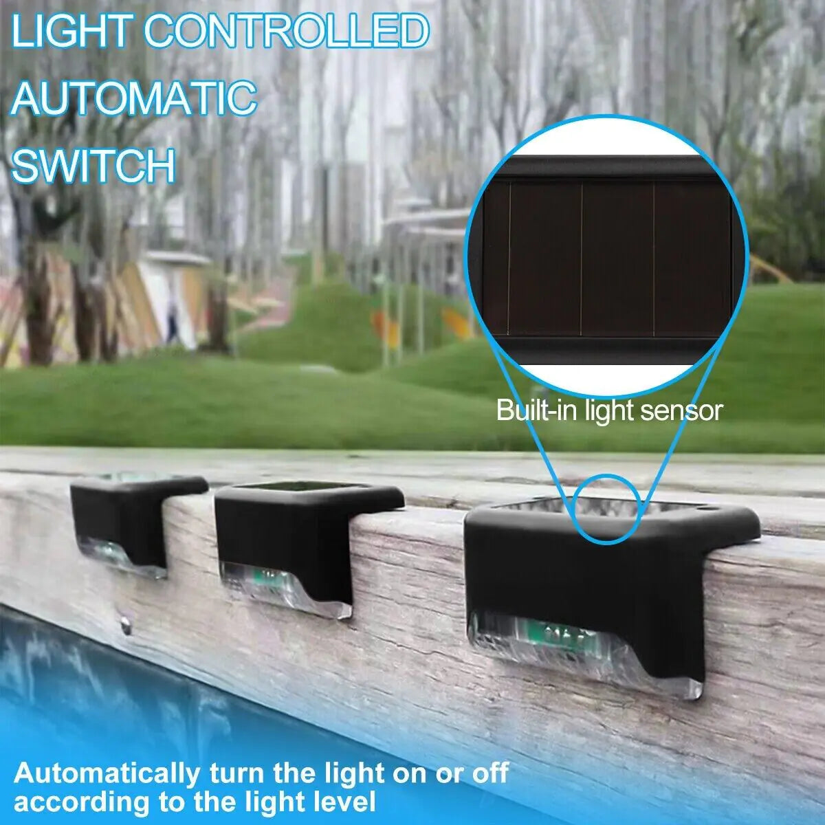 8 Pack New Solar Deck Lights