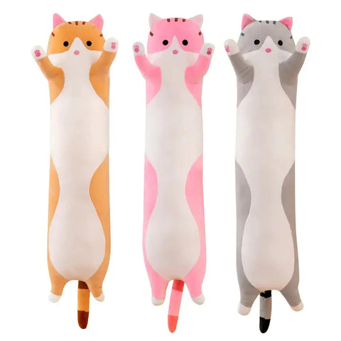 Cute Long Cat Plush Toy Doll for Kids' Sleep & Play Frugal Finds Galore