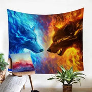 Fire and Ice Wall Tapestry with Custom Print Decor Frugal Finds Galore