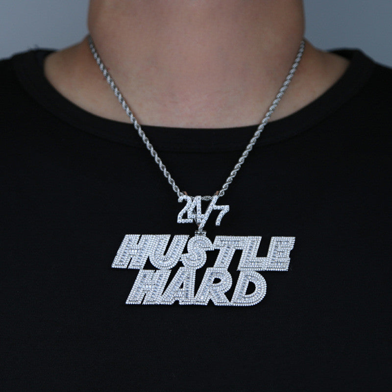 Hiphop Fashion Simple Personality Letter Pendant Necklace