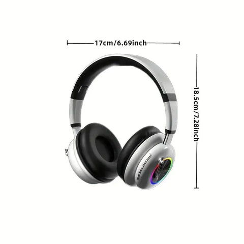 Kids Wireless Earphones with RGB Lighting & Microphone Frugal Finds Galore