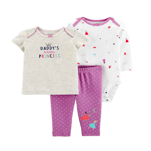 Spring Autumn Baby Clothing Set - 3 Pieces for Infants Frugal Finds Galore