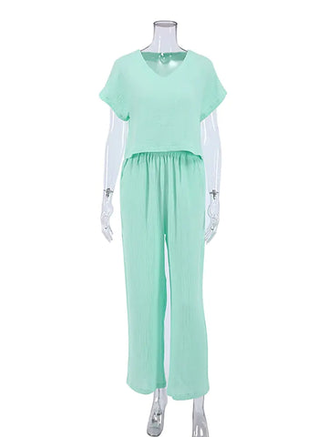 2 Piece Set Loose Pajamas for Women Frugal Finds Galore