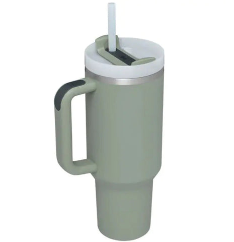 40oz Stainless Steel Car Straw Cup Frugal Finds Galore