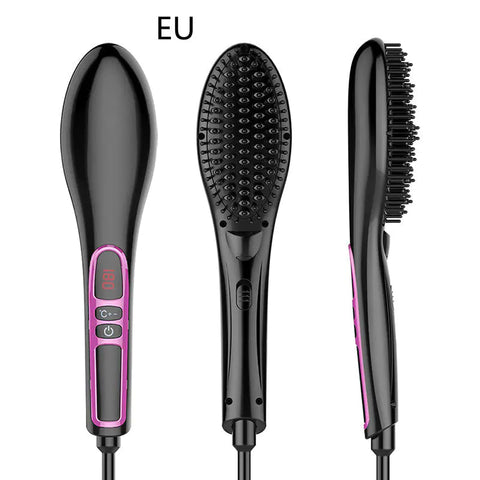 LCD Electric Hair Straightener with Anti-Scald Feature Frugal Finds Galore