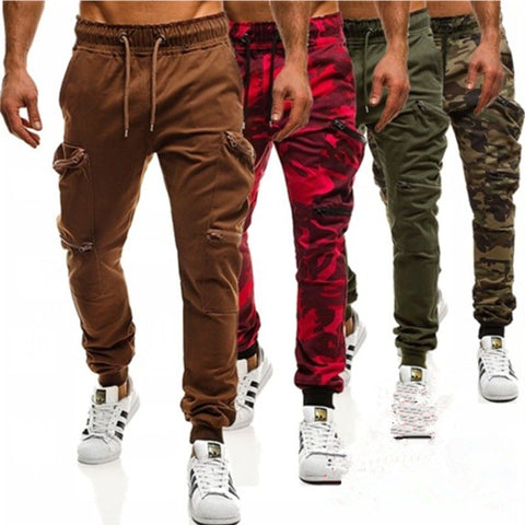 Slim-fit Camouflage Mid-waist Sports Pants Frugal Finds Galore