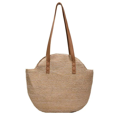 Woven Color Clash Zipper Shoulder Handbag Frugal Finds Galore