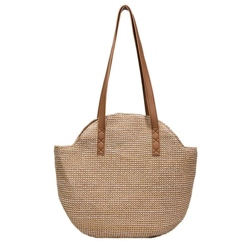 Woven Color Clash Zipper Shoulder Handbag Frugal Finds Galore