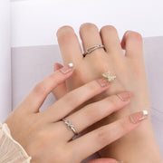 Adjustable Bow Opening Couple Ring for Women Frugal Finds Galore
