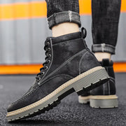 Men's Retro Fashion Casual Leather Tooling Boots Frugal Finds Galore