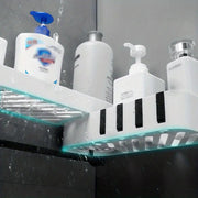 Punch-Free Corner Shower Caddy for Toiletries Storage Frugal Finds Galore