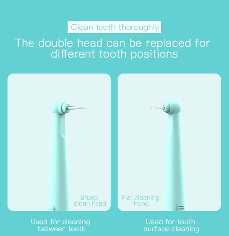 LED Rechargeable Tooth Cleaner with 3 Modes & 2 Heads Frugal Finds Galore