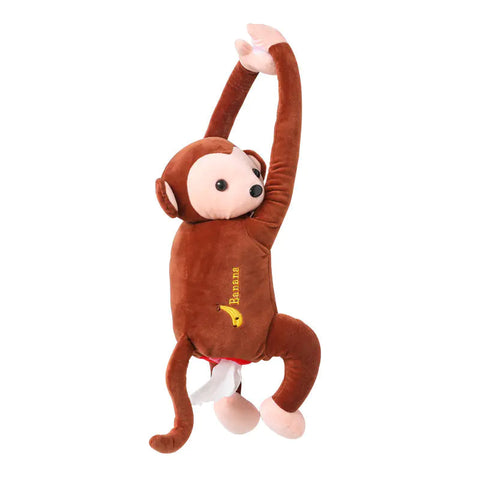 Monkey Tissue Box for Car Seat Back - Hanging Design Frugal Finds Galore