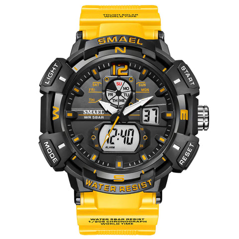 Luminous Men's Outdoor Chronograph Alarm Clock Watch Frugal Finds Galore