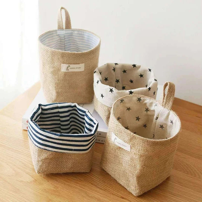 Cotton Linen Storage Basket