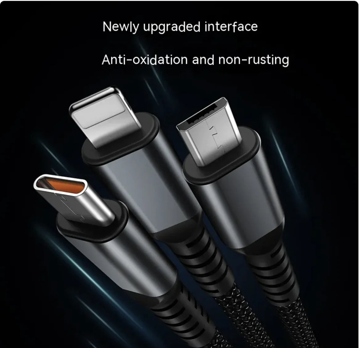 3-in-1 Mobile Phone Data Cable