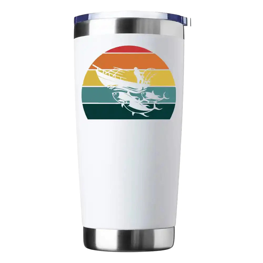 Fishing Boat 20oz Insulated Vacuum Sealed Tumbler