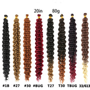 20-Inch Deep Wave New Chemical Fiber Wig Frugal Finds Galore