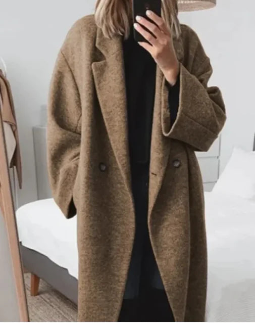 Women's Woolen Trench Coat Coat