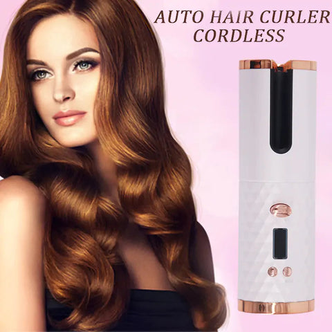 Cordless Auto Rotating Ceramic Hair Curler Frugal Finds Galore