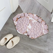 Cobblestone Patterned Non-Slip Bathroom Rug 39x59CM Frugal Finds Galore