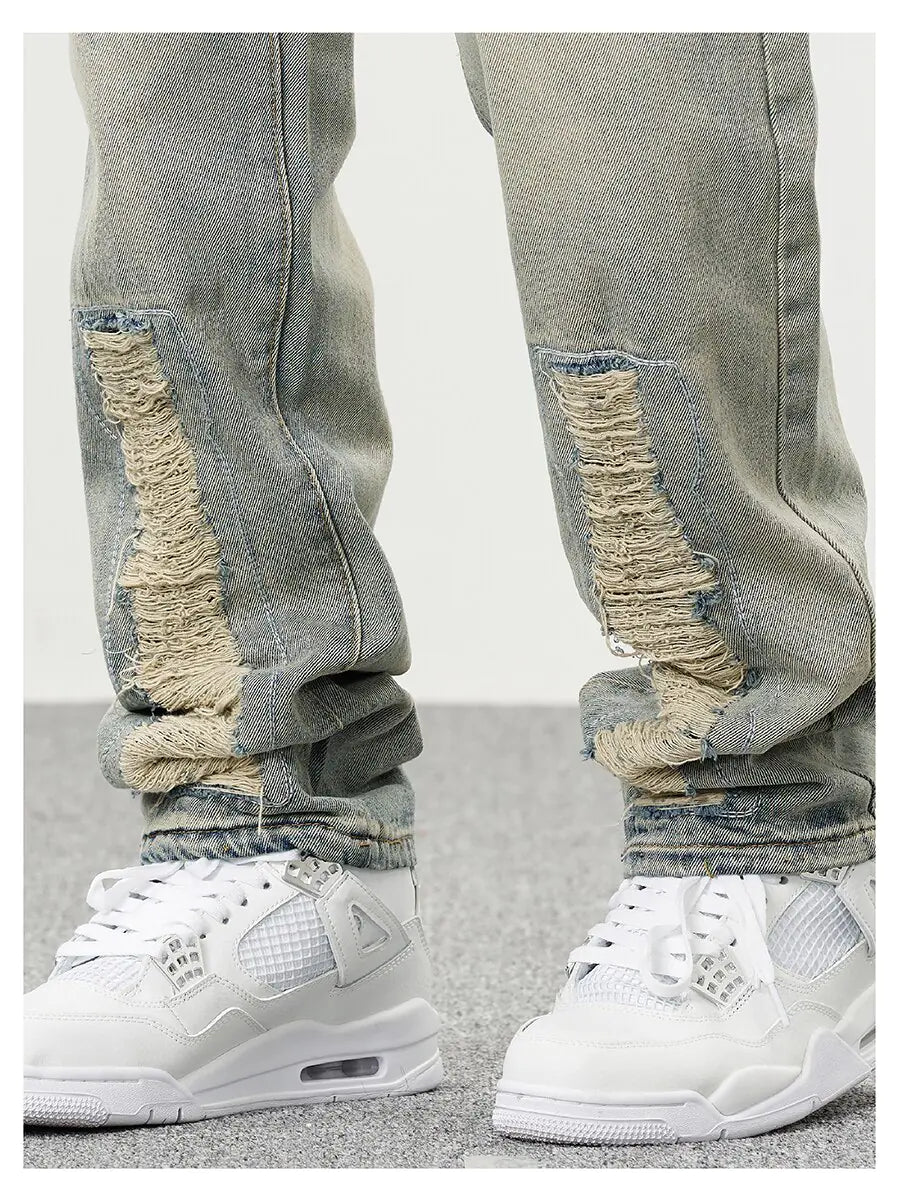 High Street with Hole Jeans