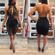 Sequin Sheer Back Dress Frugal Finds Galore