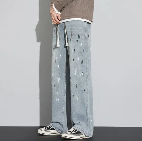 Retro Graffiti Distressed Jeans Frugal Finds Galore