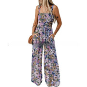 Spaghetti-strap Floral Print Overalls Frugal Finds Galore
