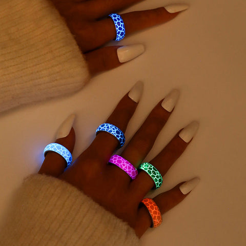 Luminous Stainless Steel Crack Ring Frugal Finds Galore