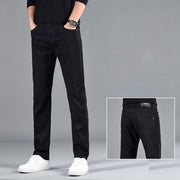 New Slim Fit Youth Casual Straight-leg Cotton Jeans Men Frugal Finds Galore