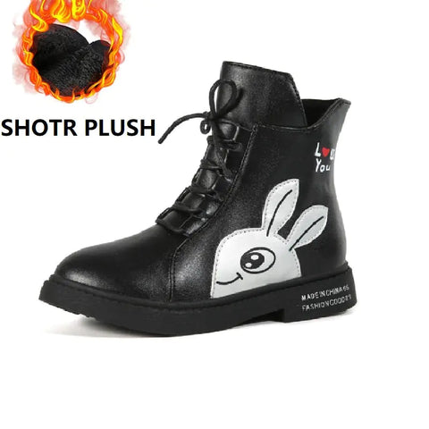 Winter Boots for Girls - Mid-Calf Plush Footwear Frugal Finds Galore