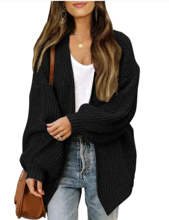 Mid-length Knitted Cardigan