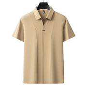 Business Casual Solid Color Polo Shirt Men Frugal Finds Galore